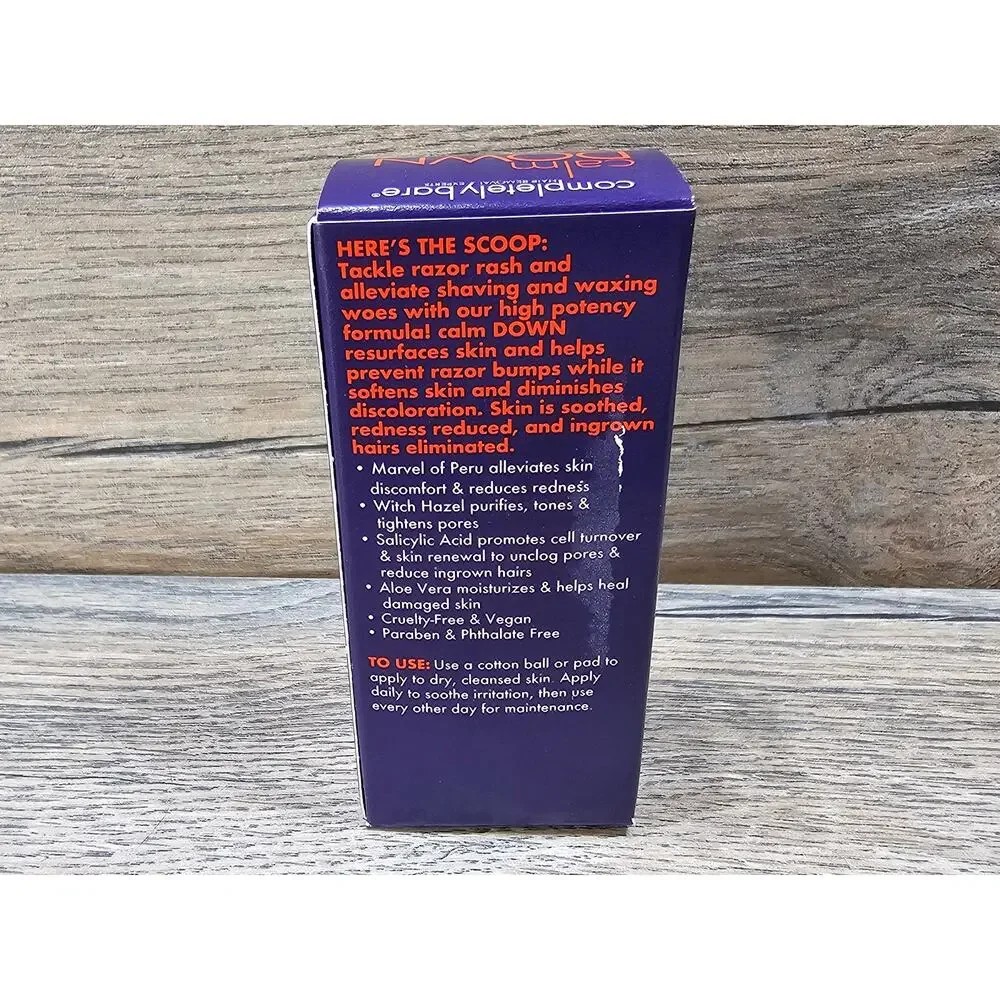 Completely Bare Calm Down Ingrown Hair Razor Bump Redness Eliminator